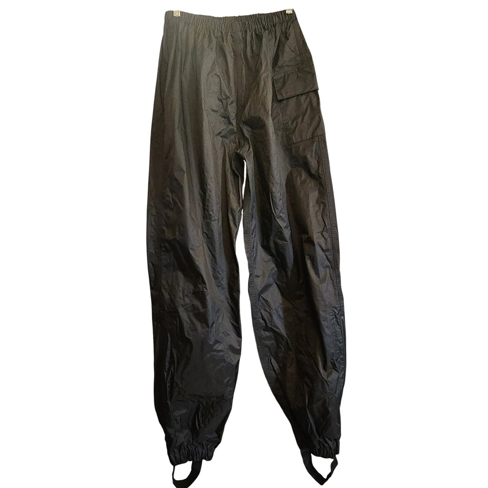 Firstgear Motorcycle Rain Pants Unisex Med Black Excellent Waterproof Moto Gear